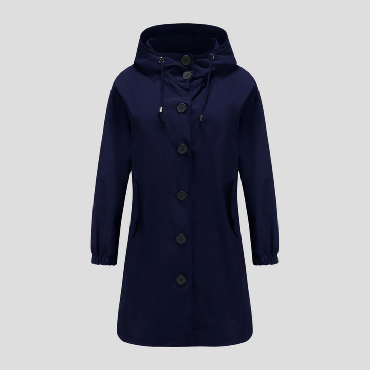 Veste de pluie imperméable à capuche pour femme