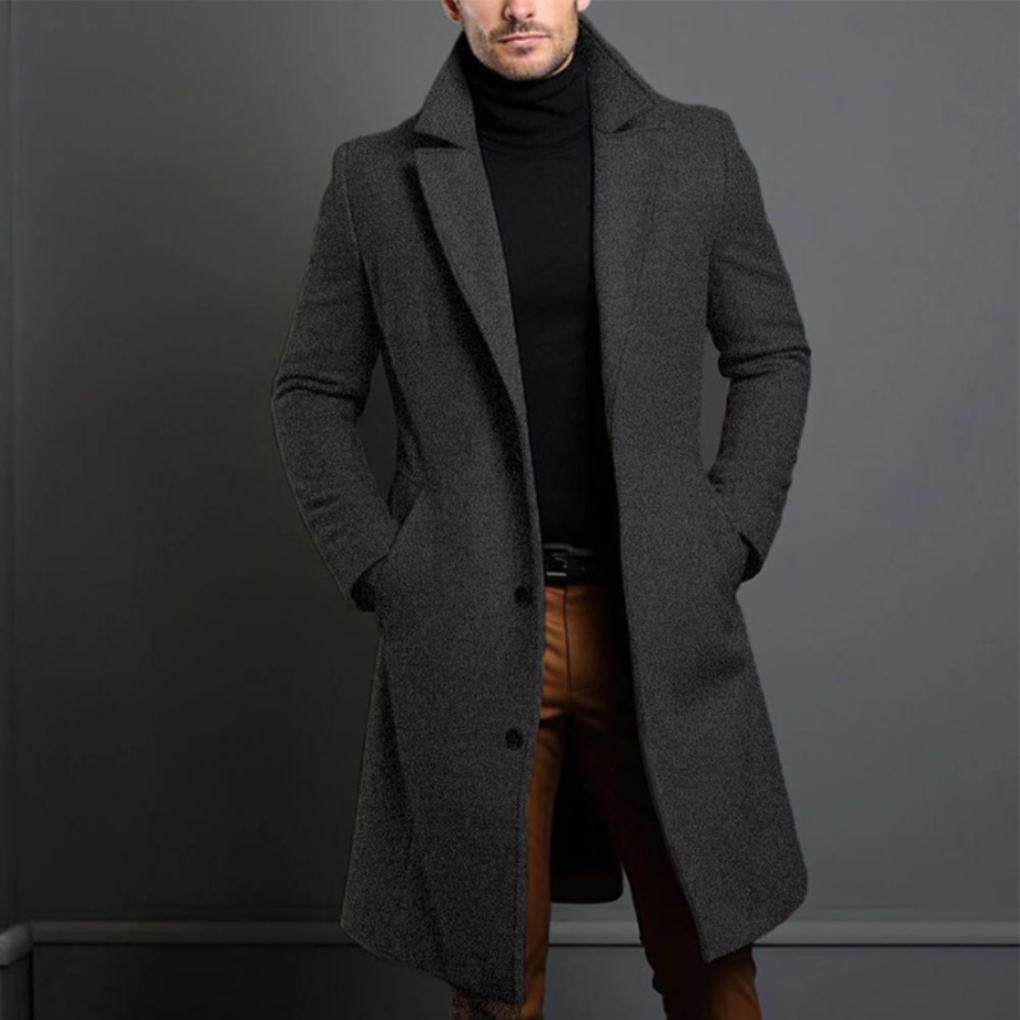 Manteau en laine pour homme – Un style intemporel pour les journées fraîches