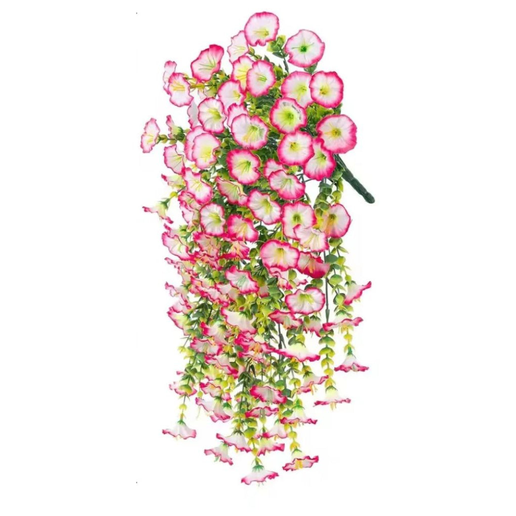Décoration suspendue de fleur de gloire du matin artificielle résistante aux UV