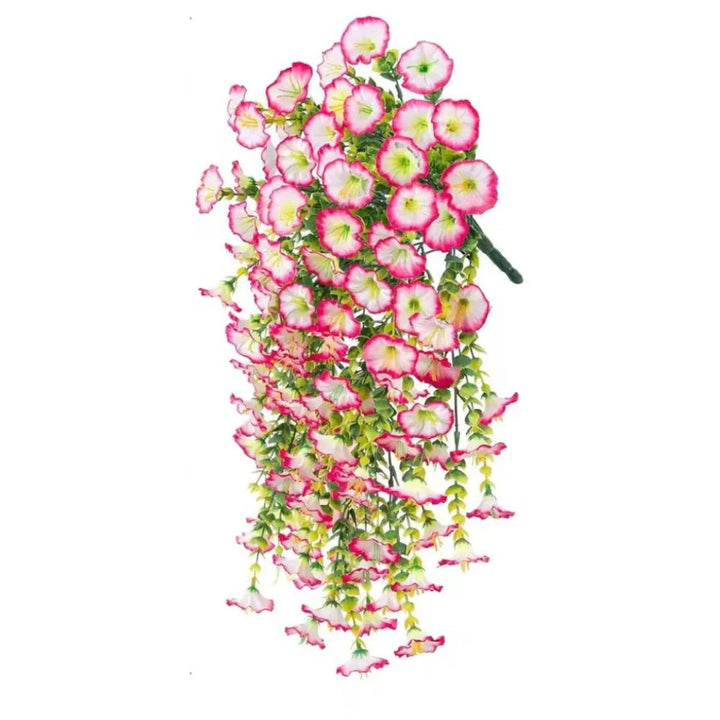 Décoration suspendue de fleur de gloire du matin artificielle résistante aux UV