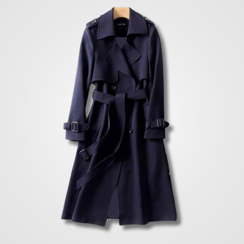 Karine - Manteau élégant à double rangée de boutons