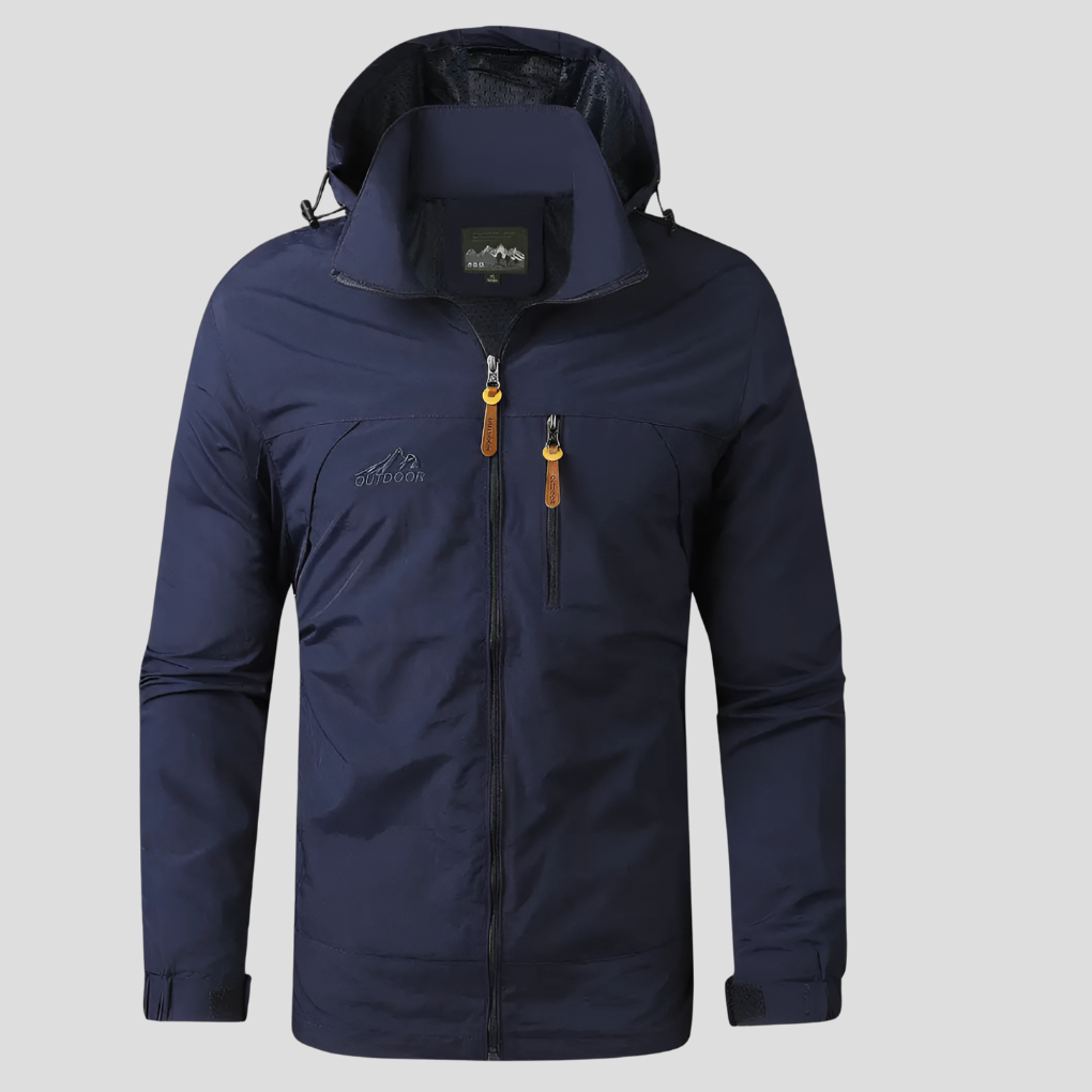 Veste d'extérieur imperméable et coupe-vent pour homme