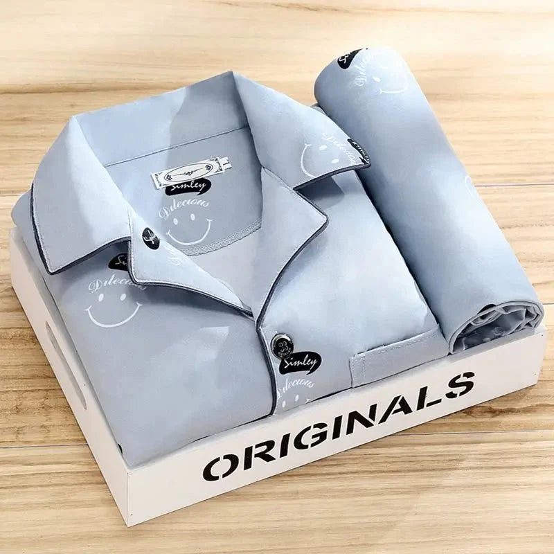 Rex - Ensemble pyjama avec chemise et fermeture à boutons