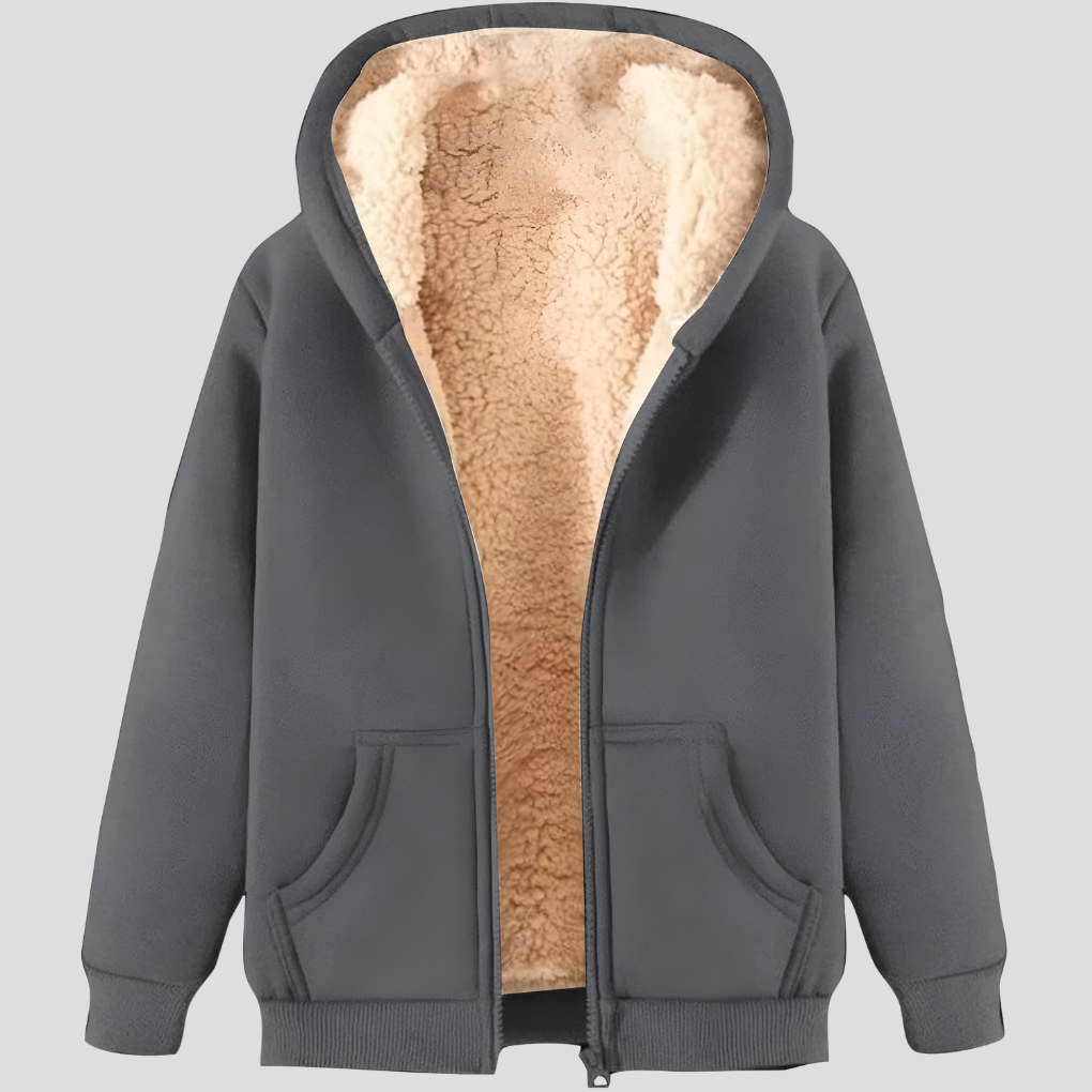 Veste d'hiver à capuche doublée polaire Warmth pour homme