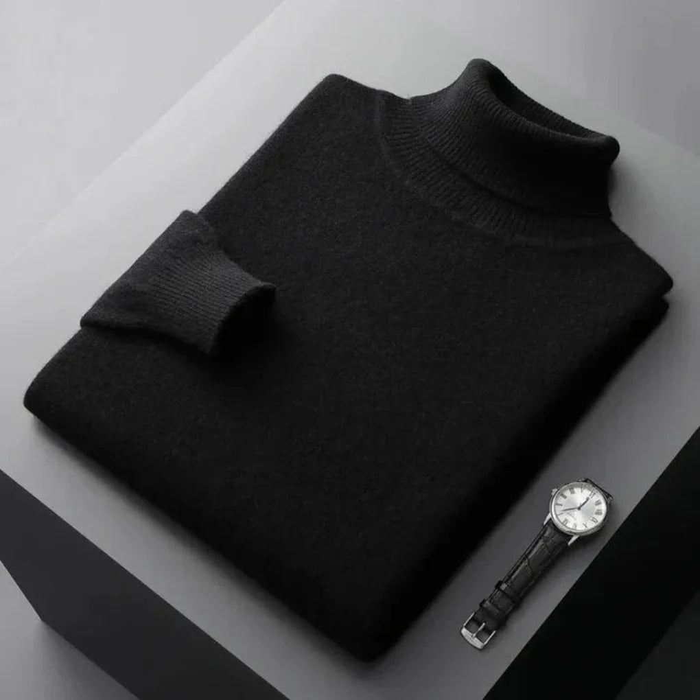 Pull col roulé en cachemire pour homme de haute qualité
