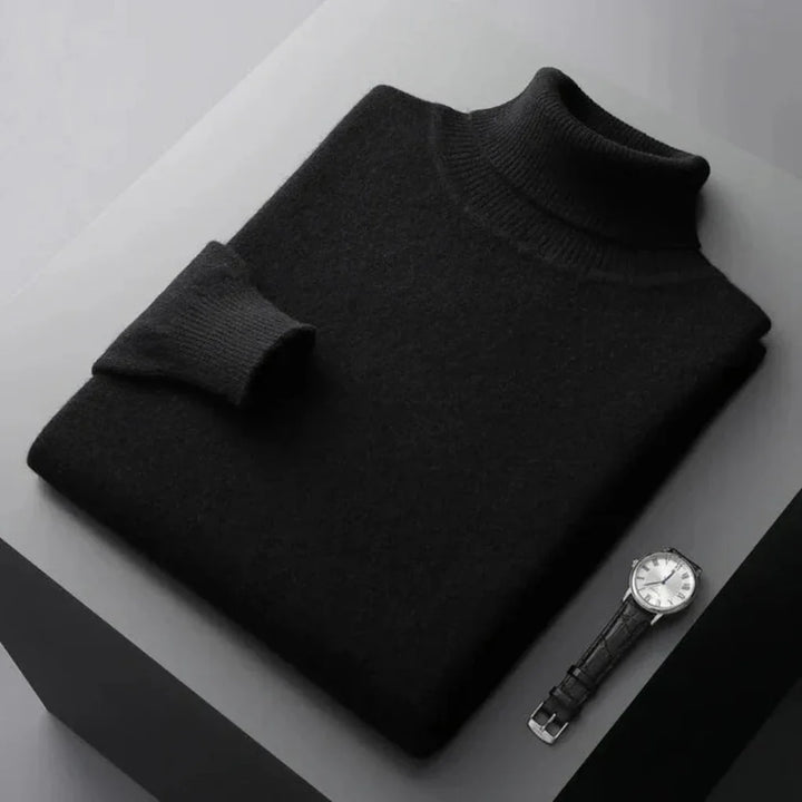 Pull col roulé en cachemire pour homme de haute qualité