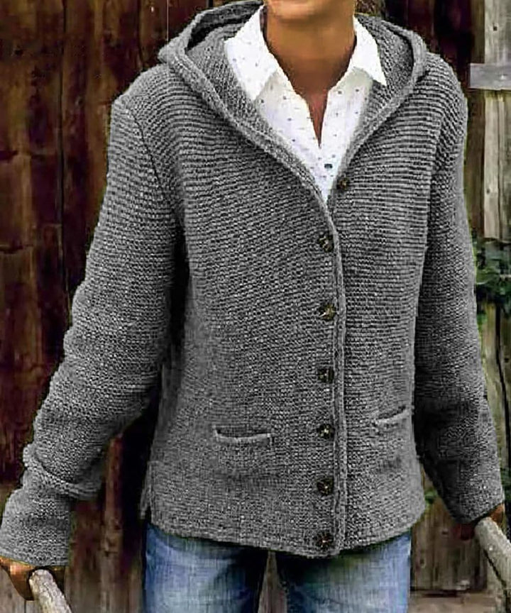 Mara - Cardigan chaud avec bouton pour femme