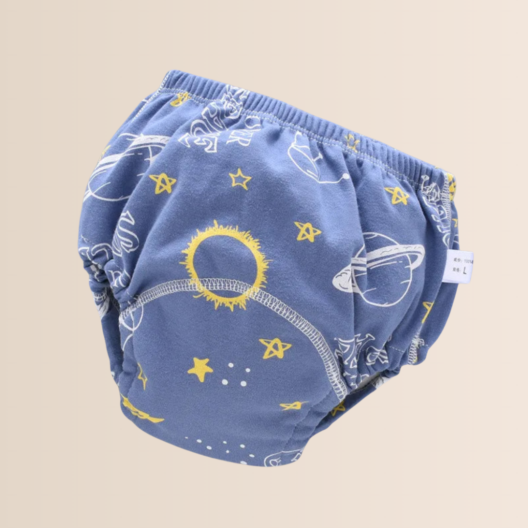 Culotte d'apprentissage réutilisable en coton 6 couches pour bébé