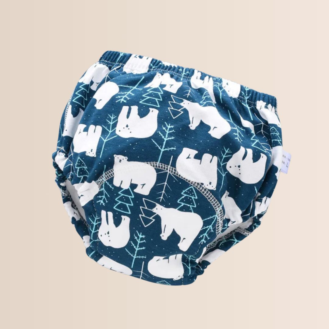 Culotte d'apprentissage réutilisable en coton 6 couches pour bébé