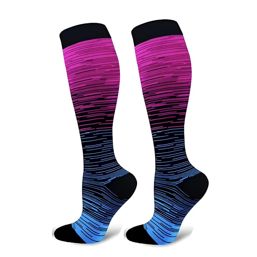 Chaussettes de voyage à compression graduée