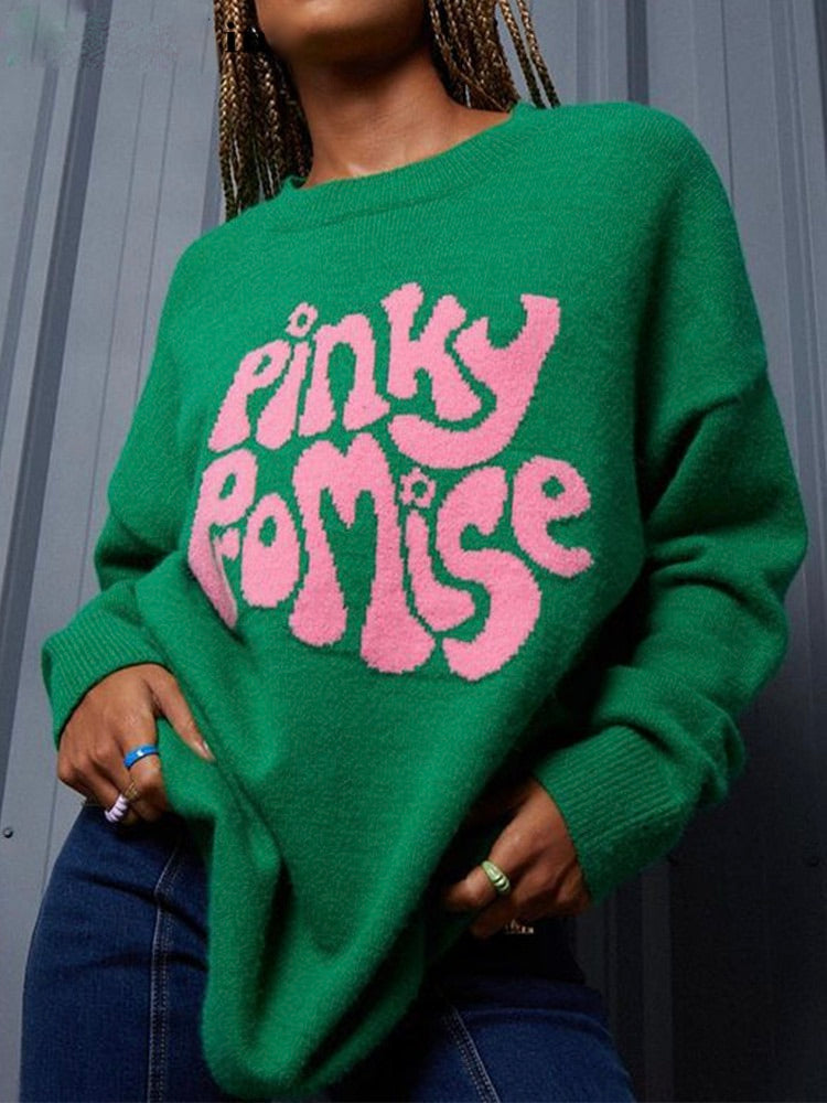 Ophélie | Pinky Promise Sweater Pull tendance pour l'automne