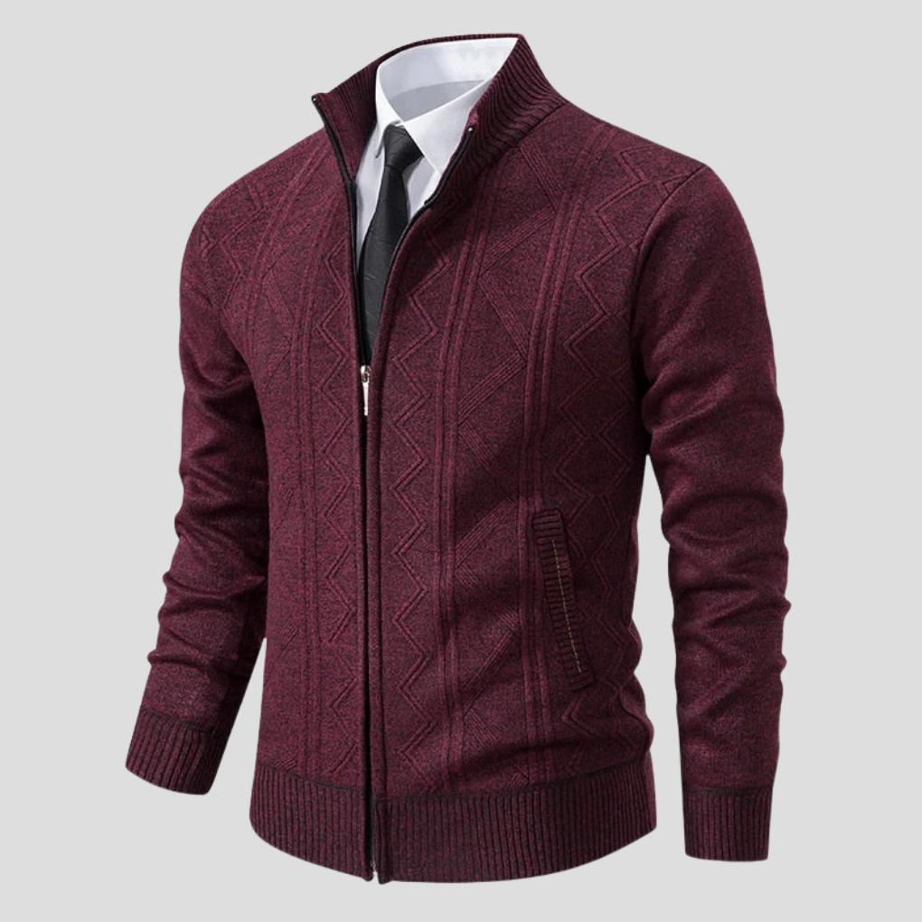 Cardigan pour hommes – Pièce superposée de style tricot