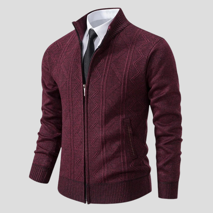 Cardigan pour hommes – Pièce superposée de style tricot