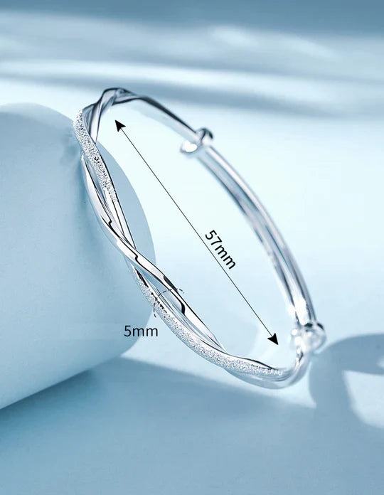 Bracelet Argent Torsadé