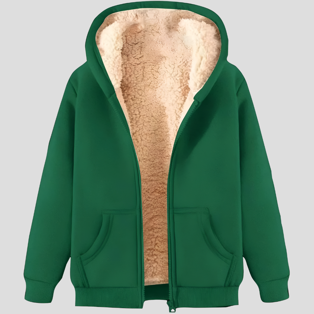 Veste d'hiver à capuche doublée polaire Warmth pour homme