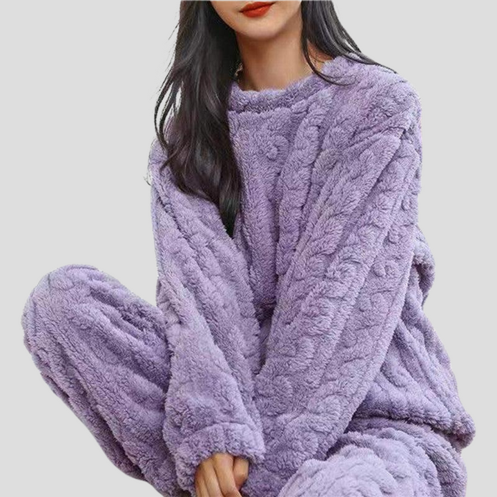 Ensemble pyjama en polaire pour femme
