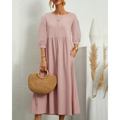 Camila – Robe d'Été Élégante à Smocks pour Femme