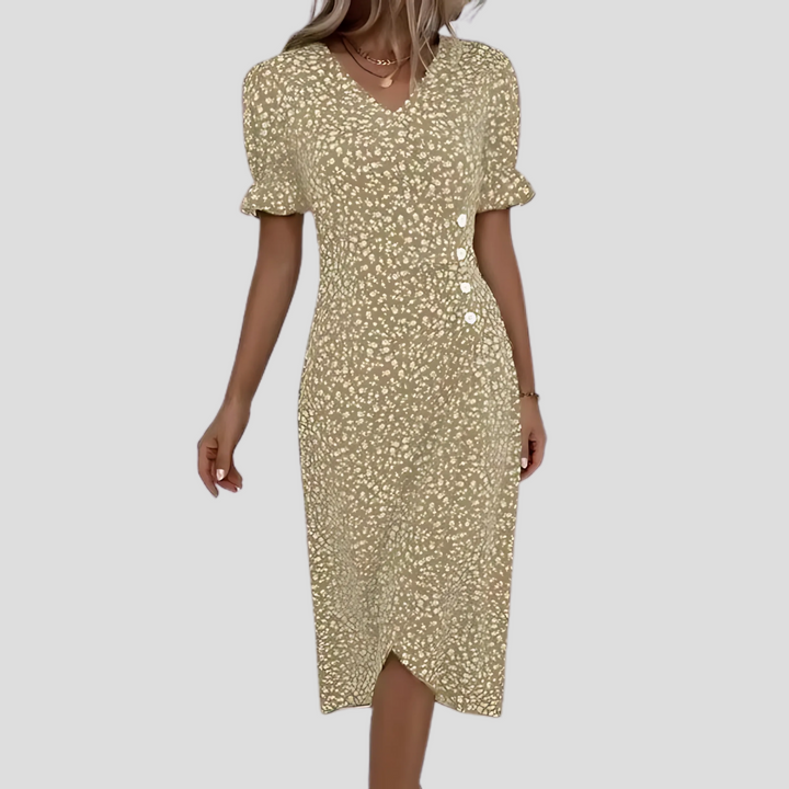 Robe midi fleurie élégante pour femme