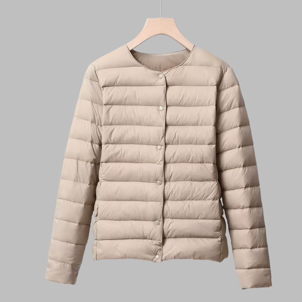 Doudoune portable sans col pour le printemps et l'hiver