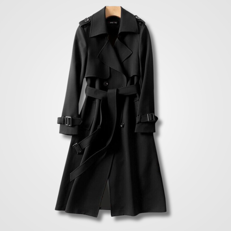 Karine - Manteau élégant à double rangée de boutons