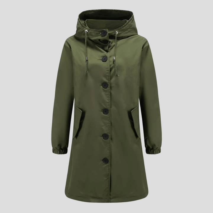 Veste de pluie imperméable à capuche pour femme