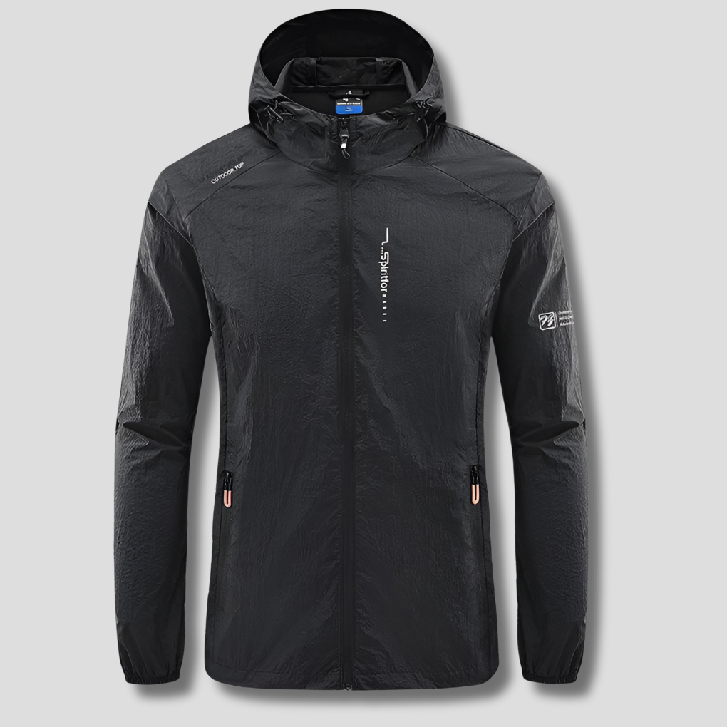 Veste d'été à capuche ultralégère pour homme, coupe-vent et anti-soleil