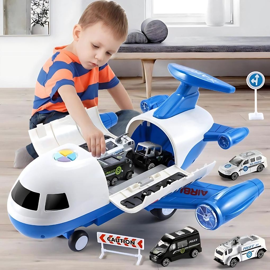 Avion de passagers déformable en jouet