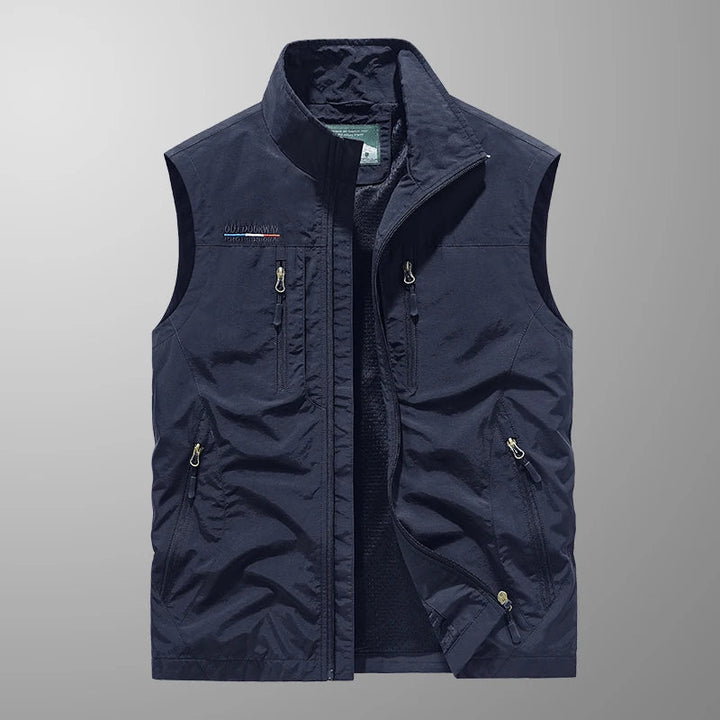 Gilet respirant multi-poches pour homme
