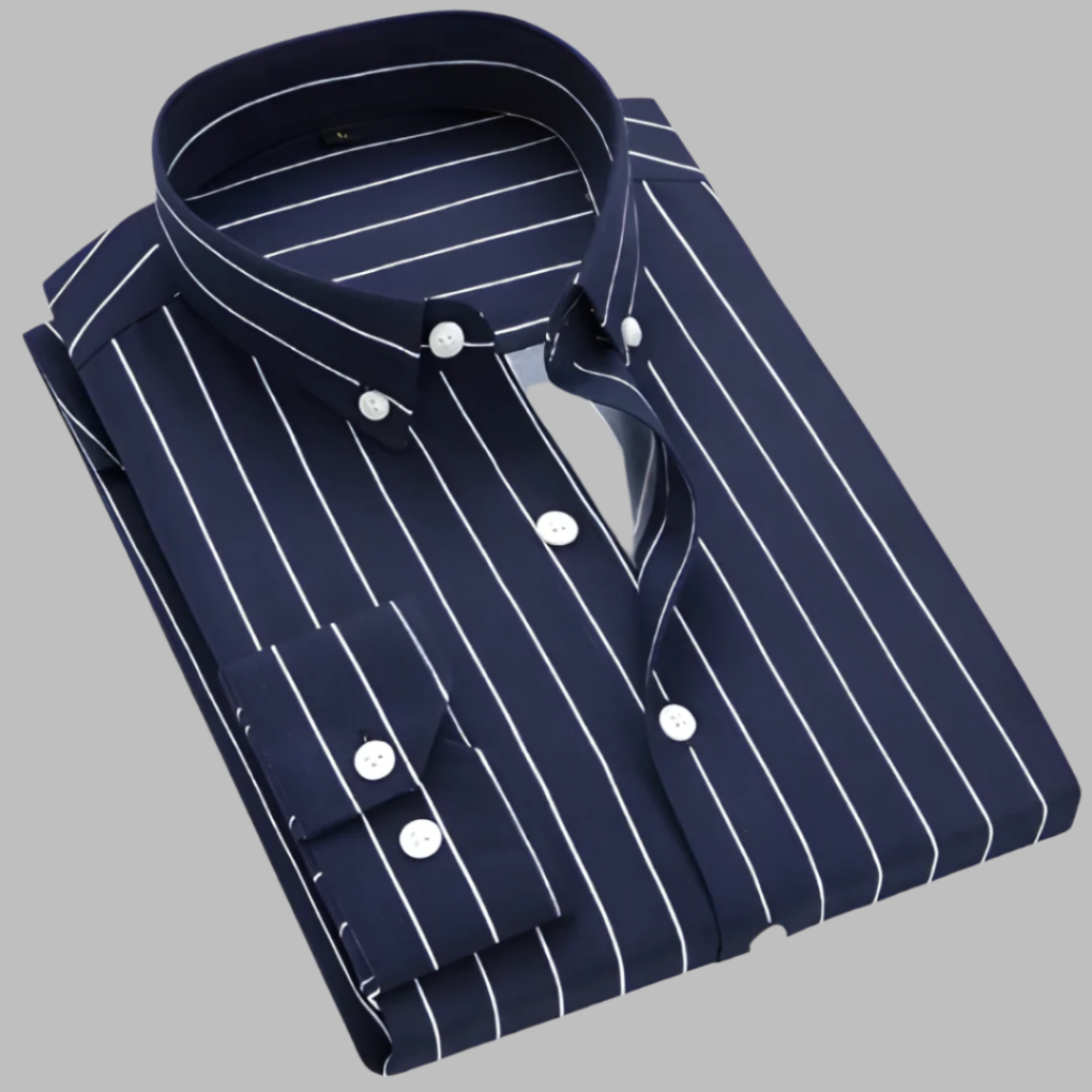 Chemise à carreaux en coton Oxford pour homme