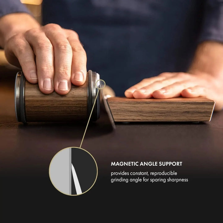 Ensemble de pierres magnétiques pour aiguiseur de couteaux roulants