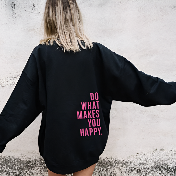 Sweat-shirt à capuche unisexe Happy