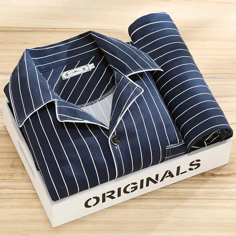 Rex - Ensemble pyjama avec chemise et fermeture à boutons