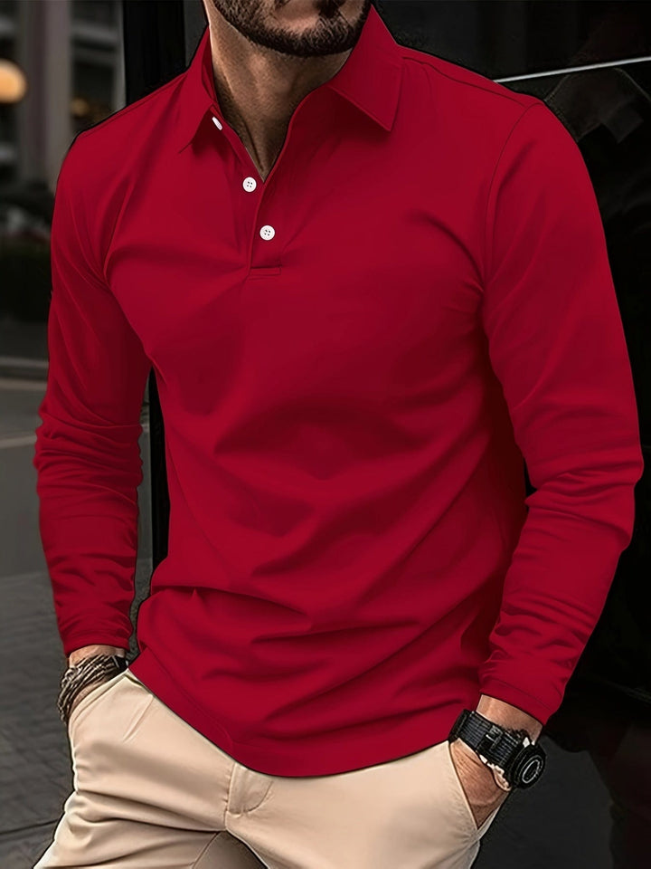 Polo à Manches Longues pour Homme : Élégance Classique et Confort Quotidien
