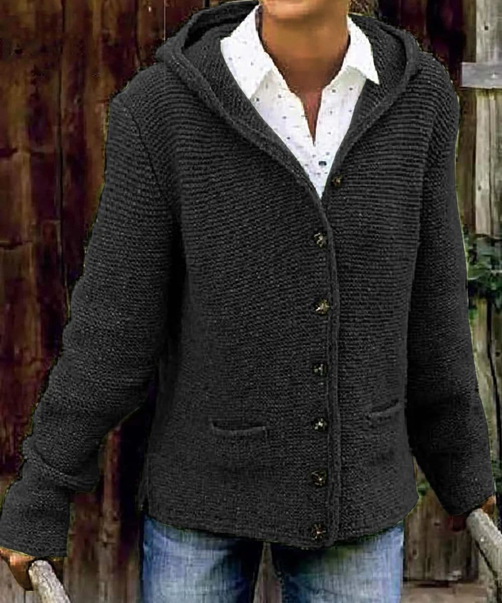 Mara - Cardigan chaud avec bouton pour femme