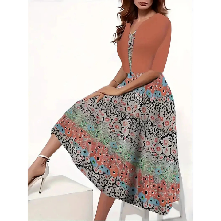 Robe Élégante à Imprimé Floral pour Femme