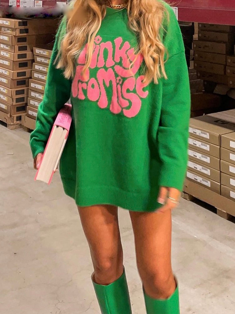 Ophélie | Pinky Promise Sweater Pull tendance pour l'automne