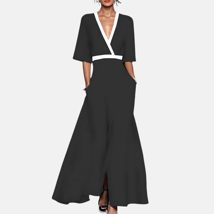Robe longue à imprimé floral pour femme