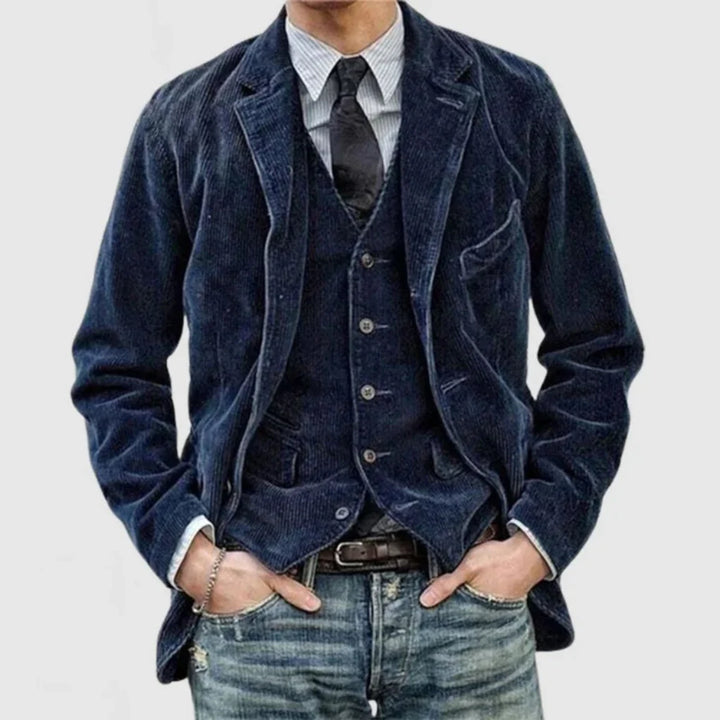 Ensemble blazer et gilet vintage élégant