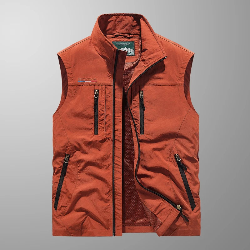 Gilet respirant multi-poches pour homme
