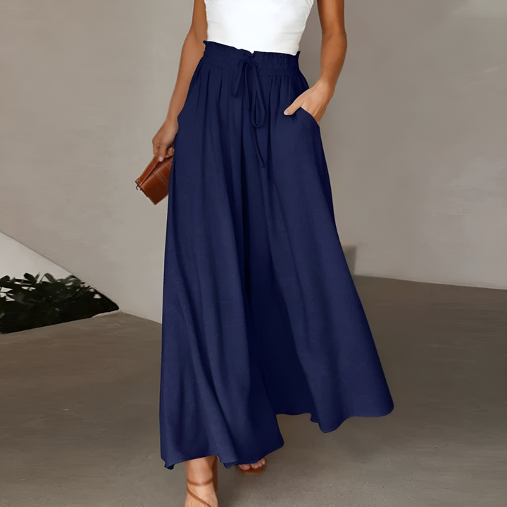 Jupe-pantalon d'été décontractée à taille élastique