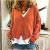 Cardigan en tricot doux coupe décontractée pour femme