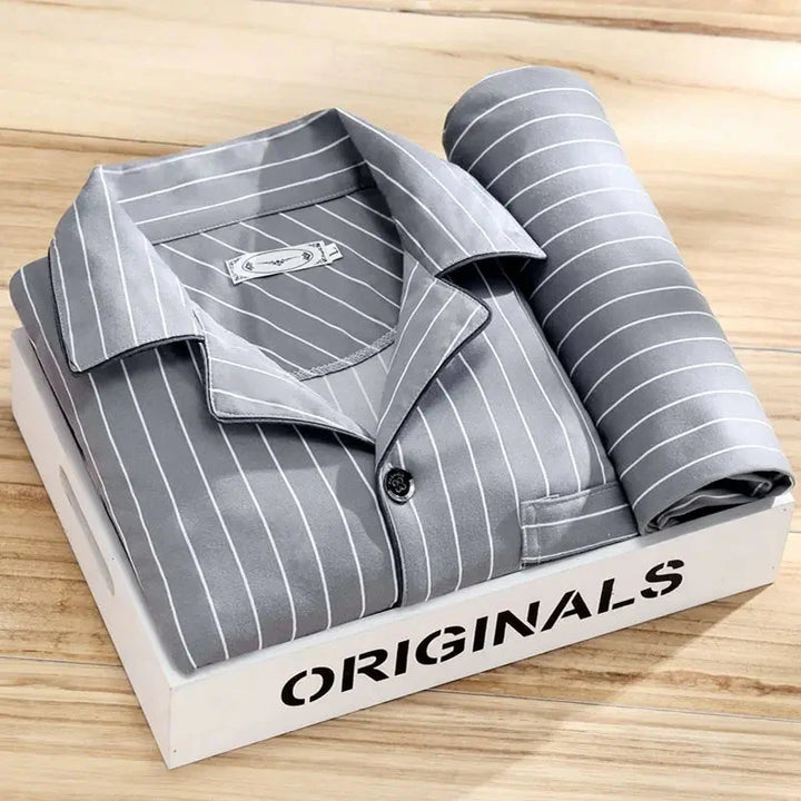 Rex - Ensemble pyjama avec chemise et fermeture à boutons