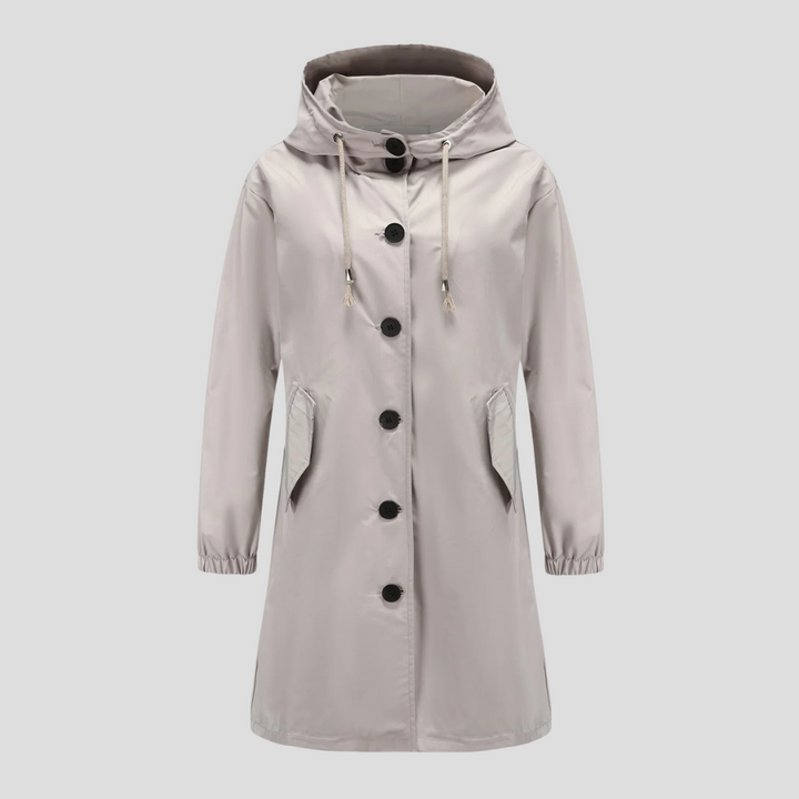 Veste de pluie imperméable à capuche pour femme