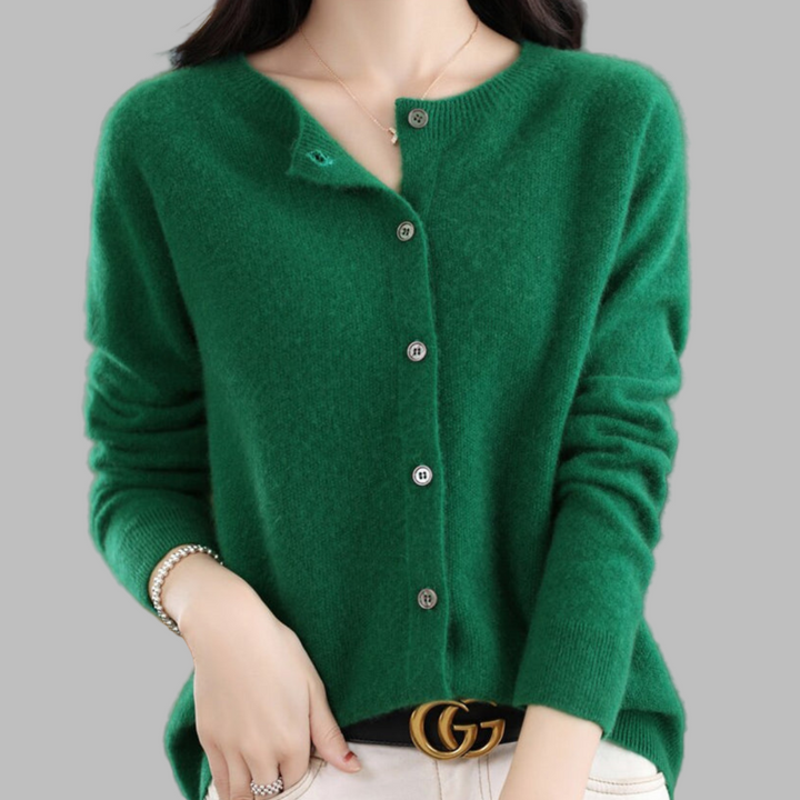 Cardigan à col rond pour femme