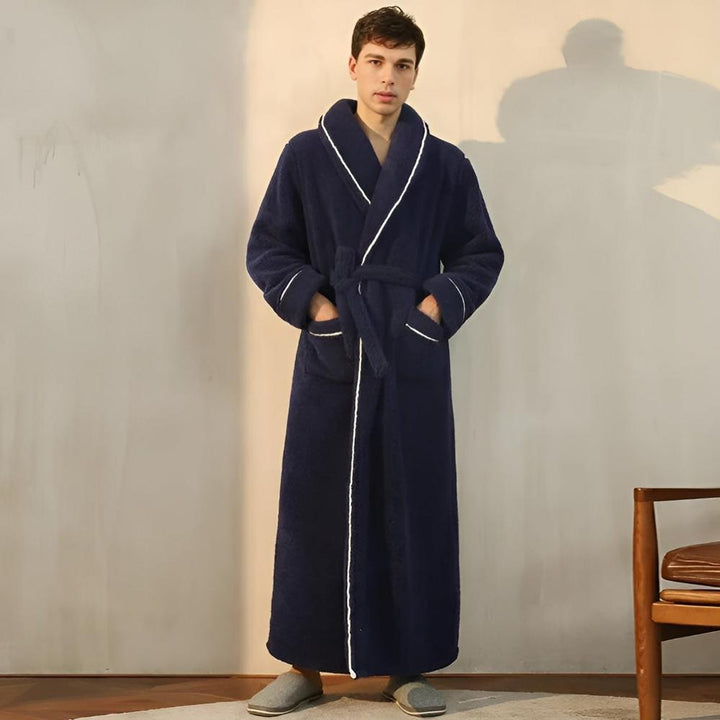 Peignoir de bain chaud et confortable en polaire de luxe