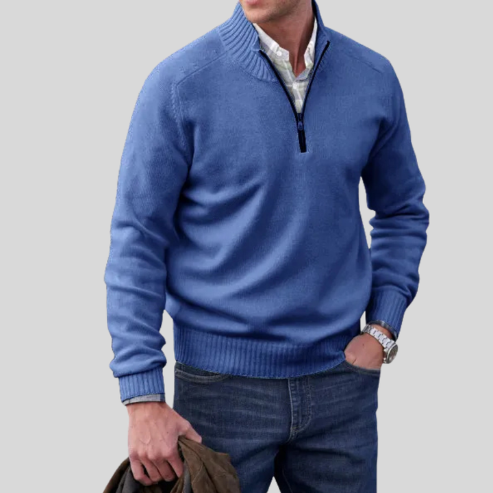 Pull zippé pour homme