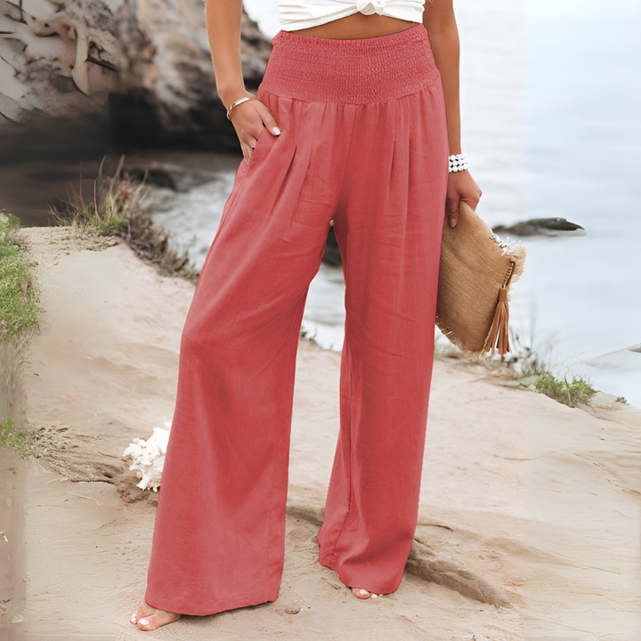 Pantalon en lin confortable pour femme