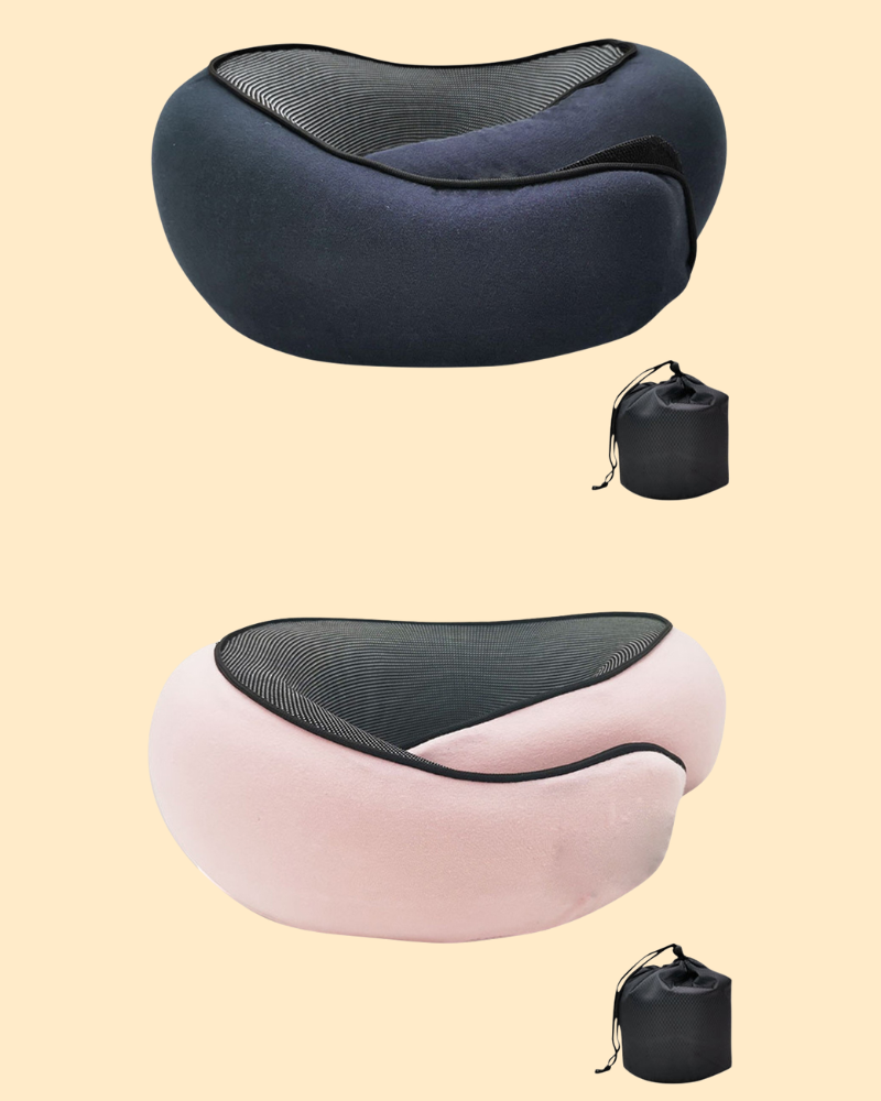 Oreillers de voyage ergonomiques en mousse à mémoire de forme
