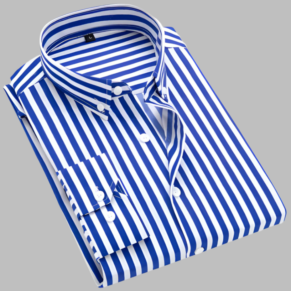 Chemise à carreaux en coton Oxford pour homme