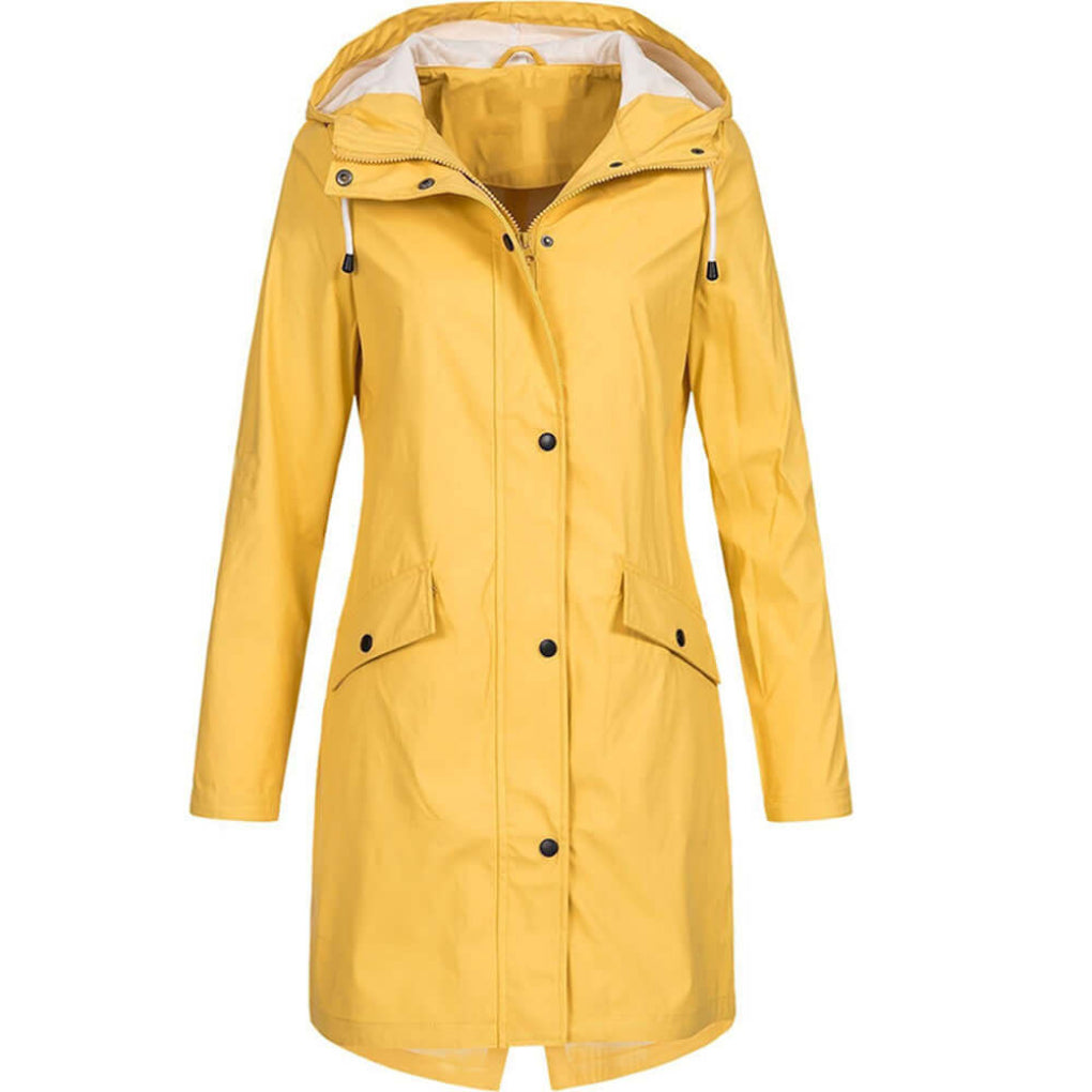 Imperméable à capuche pour femme
